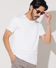 ストレッチTRクルーネック無地半袖Tシャツ