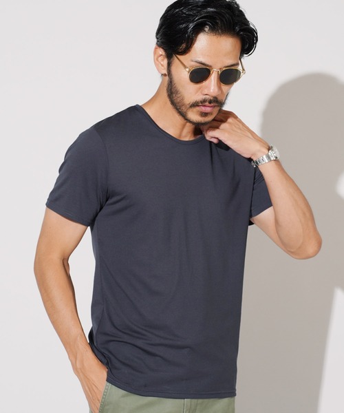セール】ストレッチTRクルーネック無地半袖Tシャツ（Tシャツ