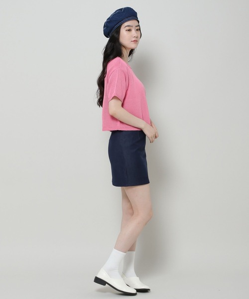 3.3 Field Trip （3.3フィールドトリップ）の「3.3 Field Trip／ニットTOP 2965198（ニット/セーター・レディース・ピンク/グリーン/アイボリー・FREE）」の4枚目の写真