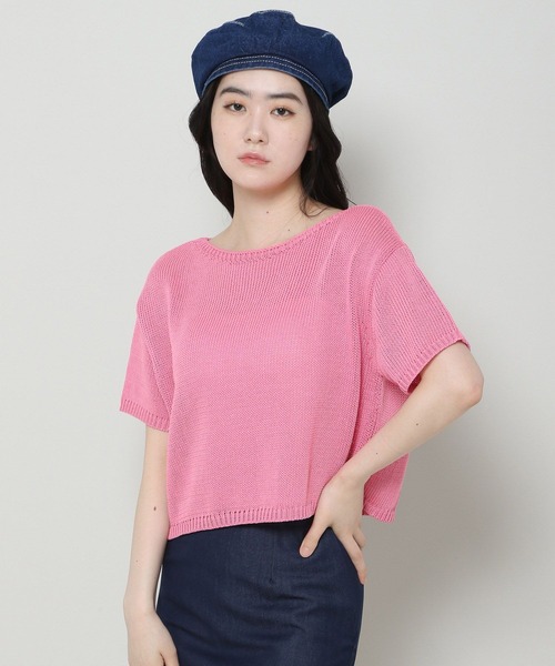 3.3 Field Trip （3.3フィールドトリップ）の「3.3 Field Trip／ニットTOP 2965198（ニット/セーター・レディース・ピンク/グリーン/アイボリー・FREE）」の6枚目の写真
