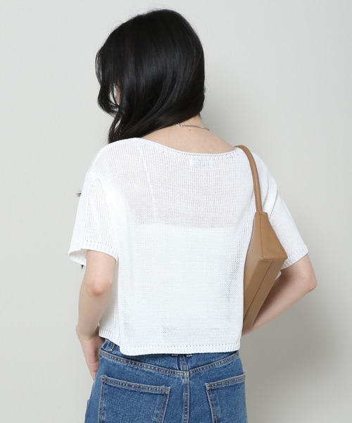 3.3 Field Trip （3.3フィールドトリップ）の「3.3 Field Trip／ニットTOP 2965198（ニット/セーター・レディース・ピンク/グリーン/アイボリー・FREE）」の16枚目の写真