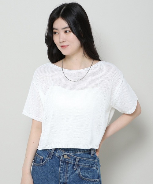 3.3 Field Trip （3.3フィールドトリップ）の「3.3 Field Trip／ニットTOP 2965198（ニット/セーター・レディース・ピンク/グリーン/アイボリー・FREE）」の17枚目の写真