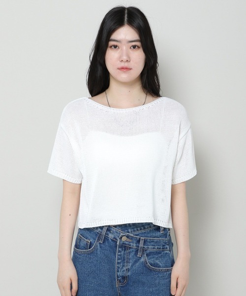 3.3 Field Trip （3.3フィールドトリップ）の「3.3 Field Trip／ニットTOP 2965198（ニット/セーター・レディース・ピンク/グリーン/アイボリー・FREE）」の20枚目の写真