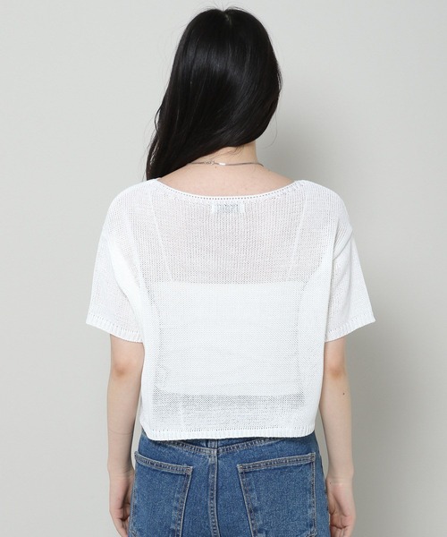 3.3 Field Trip （3.3フィールドトリップ）の「3.3 Field Trip／ニットTOP 2965198（ニット/セーター・レディース・ピンク/グリーン/アイボリー・FREE）」の22枚目の写真