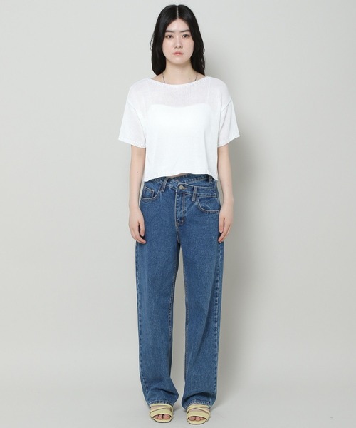 3.3 Field Trip （3.3フィールドトリップ）の「3.3 Field Trip／ニットTOP 2965198（ニット/セーター・レディース・ピンク/グリーン/アイボリー・FREE）」の19枚目の写真