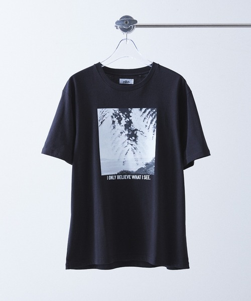 417 EDIFICE（フォーワンセブンエディフィス）の「【ZOZO限定】 NIKSプリントTEE　№3（Tシャツ/カットソー・メンズ・ブラック系その他/ホワイト系その他2/ホワイト系その他4/ブラック系その他3/ブラック系その他2/ホワイト系その他3/ブラック系その他4/ホワイト系その他・S/M/L/XL）」の6枚目の写真