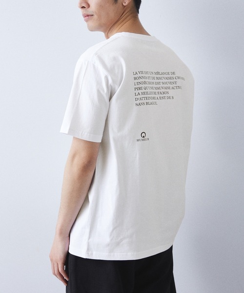 417 EDIFICE（フォーワンセブンエディフィス）の「【ZOZO限定】 NIKSプリントTEE　№3（Tシャツ/カットソー・メンズ・ブラック系その他/ホワイト系その他2/ホワイト系その他4/ブラック系その他3/ブラック系その他2/ホワイト系その他3/ブラック系その他4/ホワイト系その他・S/M/L/XL）」の9枚目の写真