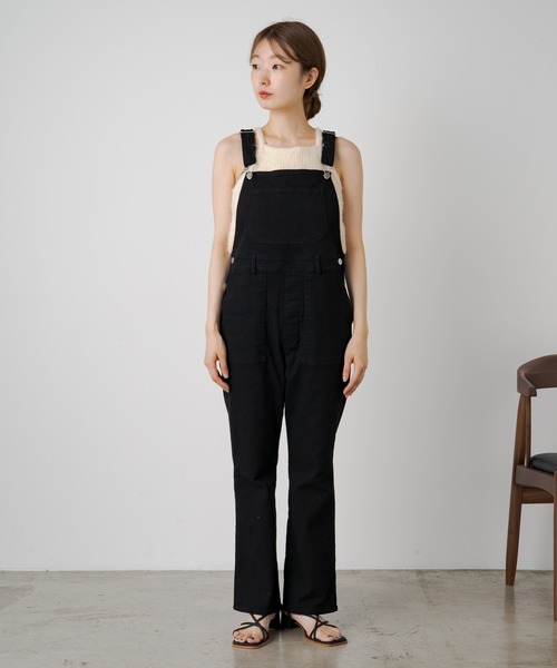 Kastane（カスタネ）の「【サイズ展開あり】スリムフレアサロペット（サロペット/オーバーオール・レディース・ブラック/ブルー・0/1）」の16枚目の写真