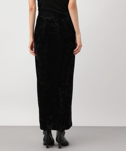 A part by(アパートバイ)の「ストレッチベロアナロースカート(スカート・レディース・グレー系その他4/オフホワイト/ブラック・FREE/SMALL)」の19枚目の写真