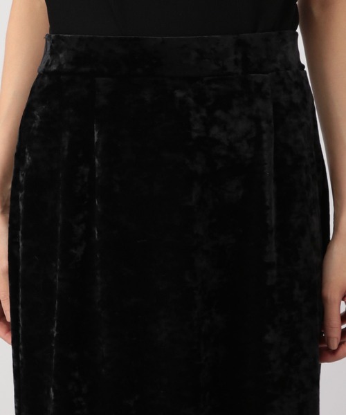 A part by(アパートバイ)の「ストレッチベロアナロースカート(スカート・レディース・グレー系その他4/オフホワイト/ブラック・FREE/SMALL)」の20枚目の写真