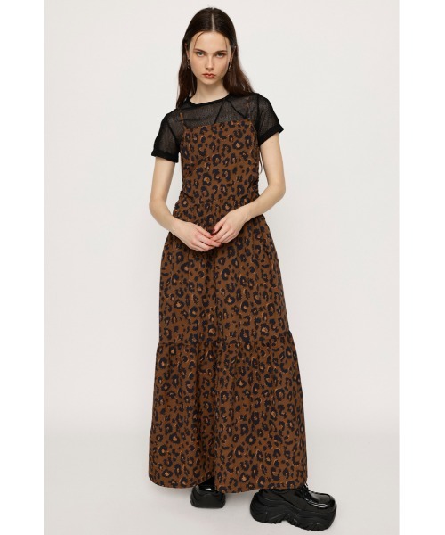 SLY（スライ）の「HOLE GATHER CAMI OP ホール ギャザー キャミワンピ 撥水素材 レジャー 雨の日 ロングワンピース（ワンピース・レディース・ブラック/ブラウン系その他2/レッド・FREE）」の9枚目の写真