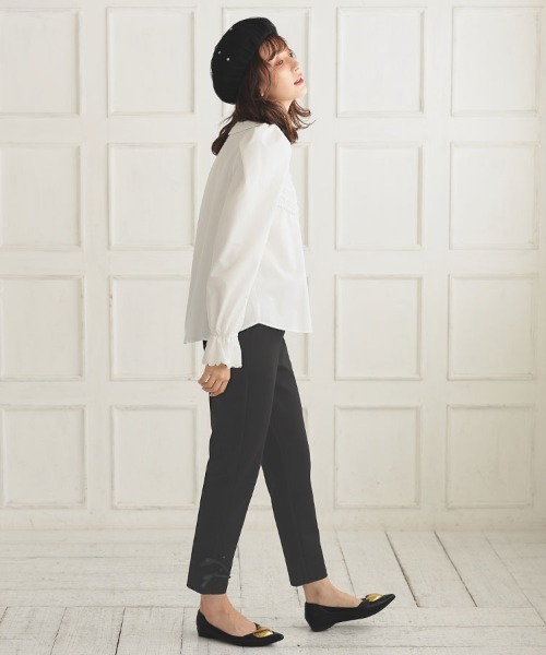 DONOBAN（ドノバン）の「トラウザーパンツ（スラックス・レディース・ブラック/ブラック系その他/アイボリー・LONG/SHORT）」の16枚目の写真