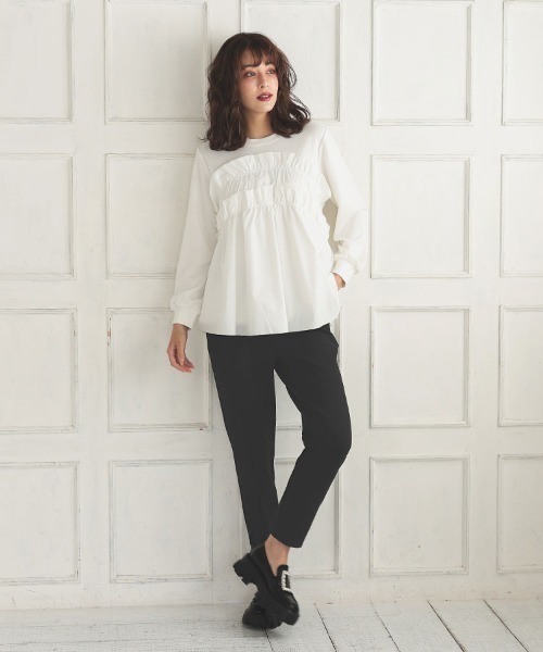 DONOBAN（ドノバン）の「トラウザーパンツ（スラックス・レディース・ブラック/ブラック系その他/アイボリー・LONG/SHORT）」の20枚目の写真