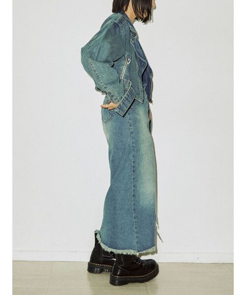 jouetie（ジュエティ）の「フロントレースアップデニムスカパン【セットアップ対応】（デニムパンツ・レディース・ライトブルー/ブラック・SMALL/MEDIUM）」の15枚目の写真