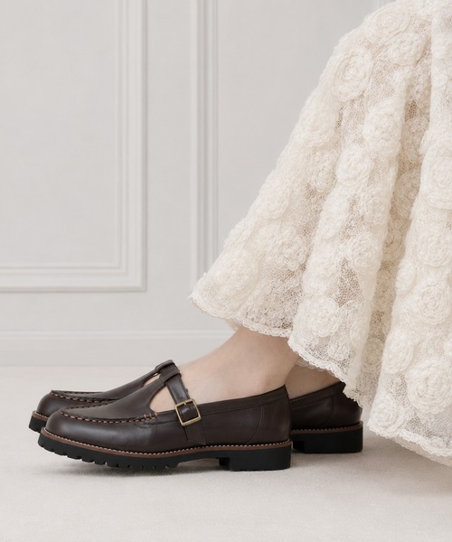 coca（ANDEX shoes product）（コカ）の「Tストラップ フラットシューズ（パンプス・レディース・ブラック/ダークブラウン/ブラック系その他・SMALL/MEDIUM/LARGE）」の11枚目の写真