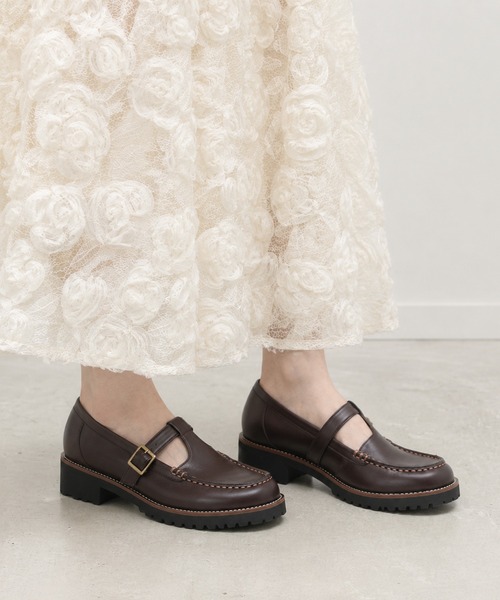 coca（ANDEX shoes product）（コカ）の「Tストラップ フラットシューズ（パンプス・レディース・ブラック/ダークブラウン/ブラック系その他・SMALL/MEDIUM/LARGE）」の9枚目の写真