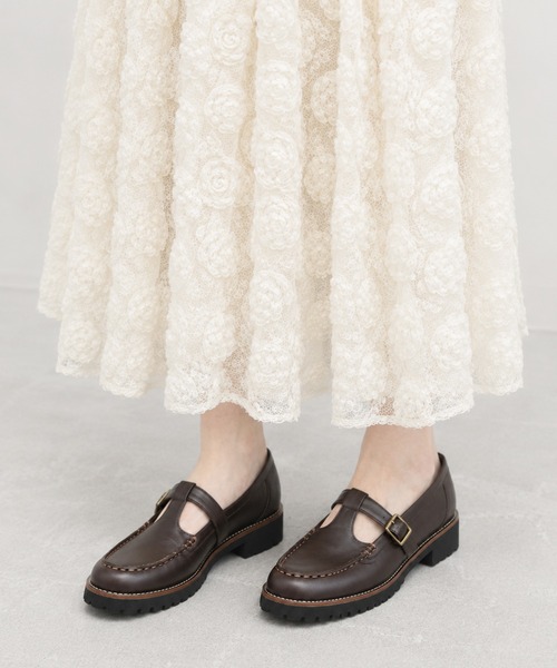 coca（ANDEX shoes product）（コカ）の「Tストラップ フラットシューズ（パンプス・レディース・ブラック/ダークブラウン/ブラック系その他・SMALL/MEDIUM/LARGE）」の8枚目の写真