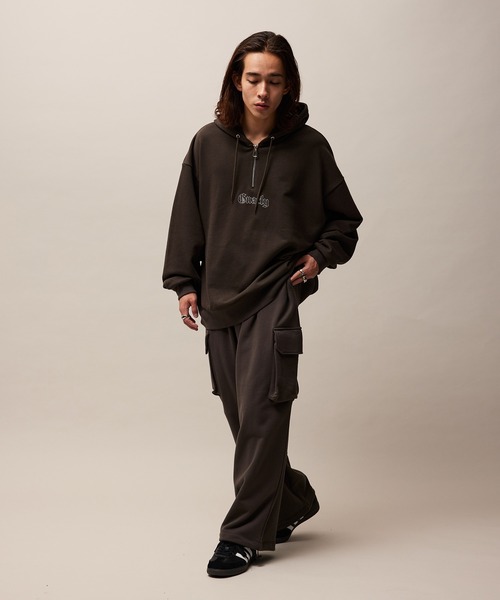 re_k by JUNRED（レクバイジュンレッド）の「re_k by JUNRED / ワイドカーゴスウェットパンツ（カーゴパンツ・メンズ・グリーン/チャコールグレー/ライトグレー・S/M/L）」の17枚目の写真