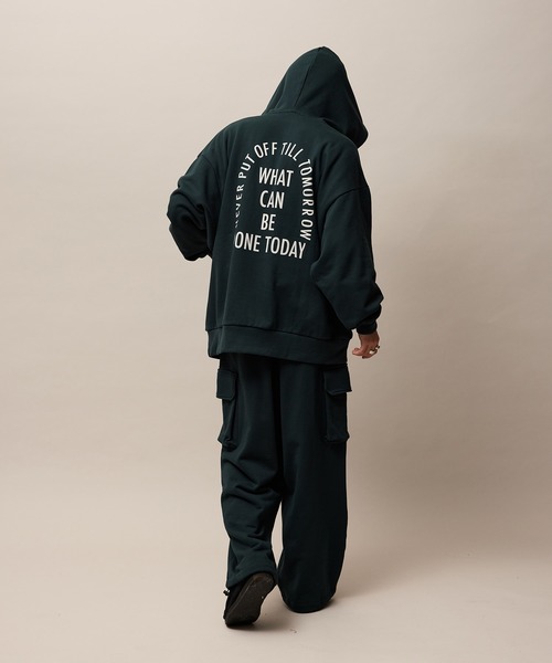 re_k by JUNRED（レクバイジュンレッド）の「re_k by JUNRED / ワイドカーゴスウェットパンツ（カーゴパンツ・メンズ・グリーン/チャコールグレー/ライトグレー・S/M/L）」の8枚目の写真