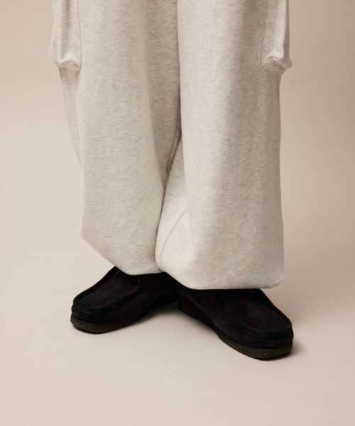 re_k by JUNRED（レクバイジュンレッド）の「re_k by JUNRED / ワイドカーゴスウェットパンツ（カーゴパンツ・メンズ・グリーン/チャコールグレー/ライトグレー・S/M/L）」の16枚目の写真