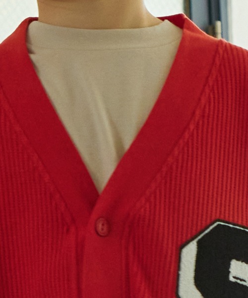 PAIRMANON STREET（ペアマノンストリート）の「【PAIRMANON STREET】サガラワッペン付き ワッフル カーディガン（カーディガン/ボレロ・キッズ・イエロー/ブラック/レッド/パープル系その他・100/120/110/90/140/130/150）」の11枚目の写真