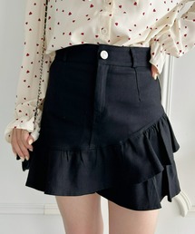 Loueme（ルエム）の「フリルヘム台形ミニスカート（スカート）」