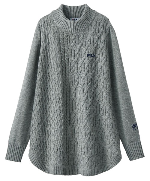 FILA（フィラ）の「＜FILA＞ケーブル柄ニットチュニック