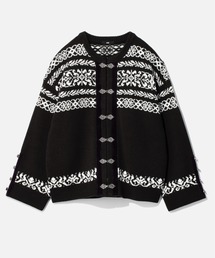 HARE | ベロアラインノルディックカーディガン(HARE)(カーディガン/ボレロ)