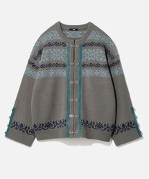 HARE | ベロアラインノルディックカーディガン(HARE)(カーディガン/ボレロ)