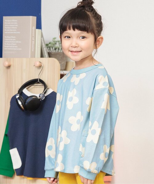 BREEZE（ブリーズ）の「【どっちも正解】DAISUKI 総柄ロンT（Tシャツ/カットソー・キッズ・レインボー/ピンク/その他3/イエロー/チェック/ブラウン/ドット/ブラック・110/130/100/80/140/120/90）」の6枚目の写真