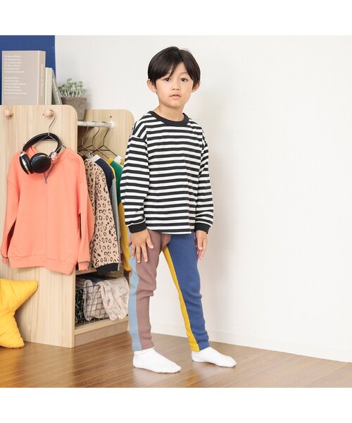 BREEZE（ブリーズ）の「【どっちも正解】DAISUKI 総柄ロンT（Tシャツ/カットソー・キッズ・レインボー/ピンク/その他3/イエロー/チェック/ブラウン/ドット/ブラック・110/130/100/80/140/120/90）」の9枚目の写真