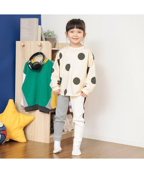 BREEZE（ブリーズ）の「【どっちも正解】DAISUKI 総柄ロンT（Tシャツ/カットソー・キッズ・レインボー/ピンク/その他3/イエロー/チェック/ブラウン/ドット/ブラック・110/130/100/80/140/120/90）」の13枚目の写真