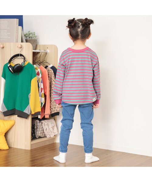 BREEZE（ブリーズ）の「【どっちも正解】DAISUKI 総柄ロンT（Tシャツ/カットソー・キッズ・レインボー/ピンク/その他3/イエロー/チェック/ブラウン/ドット/ブラック・110/130/100/80/140/120/90）」の16枚目の写真