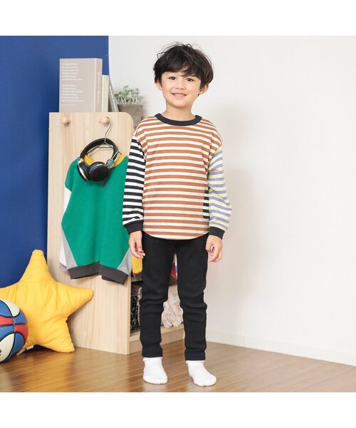 BREEZE（ブリーズ）の「【どっちも正解】DAISUKI 総柄ロンT（Tシャツ/カットソー・キッズ・レインボー/ピンク/その他3/イエロー/チェック/ブラウン/ドット/ブラック・110/130/100/80/140/120/90）」の17枚目の写真