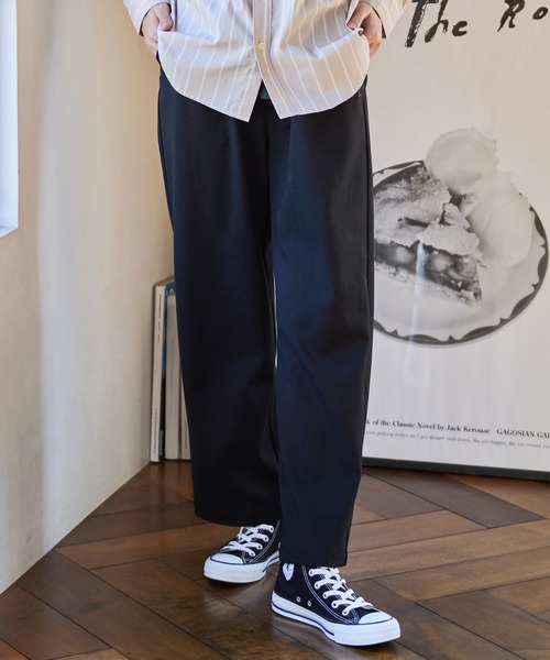 Arnold Palmer(アーノルドパーマー)の「TR ソフトチノ ワイドパンツ(チノパンツ・レディース・オリーブ/ネイビー/ブラック・L/S/M)」の3枚目の写真