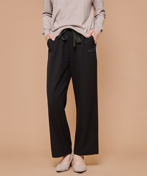 Arnold Palmer(アーノルドパーマー)の「TR ソフトチノ ワイドパンツ(チノパンツ・レディース・オリーブ/ネイビー/ブラック・L/S/M)」の2枚目の写真