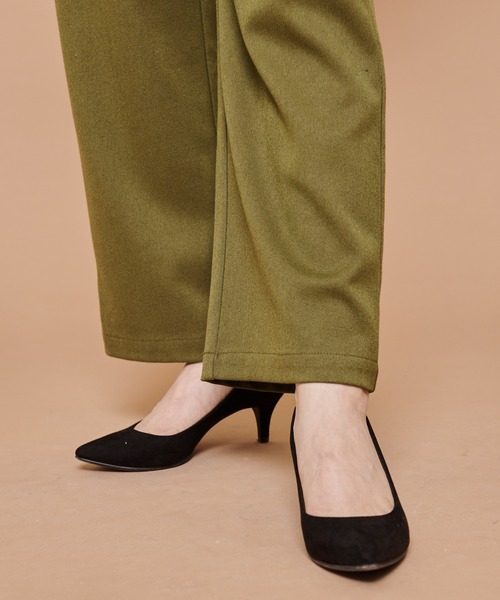 Arnold Palmer(アーノルドパーマー)の「TR ソフトチノ ワイドパンツ(チノパンツ・レディース・オリーブ/ネイビー/ブラック・L/S/M)」の6枚目の写真