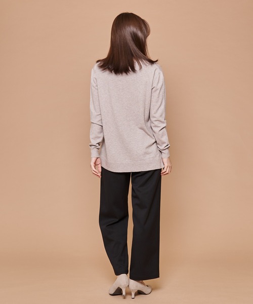 Arnold Palmer(アーノルドパーマー)の「TR ソフトチノ ワイドパンツ(チノパンツ・レディース・オリーブ/ネイビー/ブラック・L/S/M)」の14枚目の写真