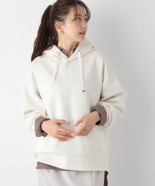 GLOBAL WORK（グローバルワーク）の「ライトクッションパーカー/906291（パーカー・レディース・アイボリー/グレイッシュベージュ/スミクロ/パープル系その他/ブラウン系その他・MEDIUM/LARGE）」の18枚目の写真
