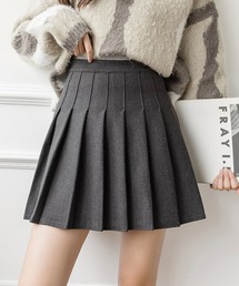 ハイウエストプリーツミニスカート