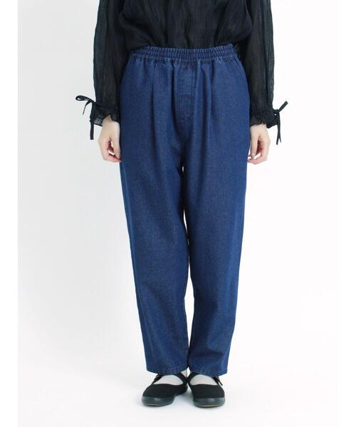 Samansa Mos2（サマンサ モスモス）の「デニムテーパードパンツ（デニムパンツ・レディース・ブルー・F）」の10枚目の写真