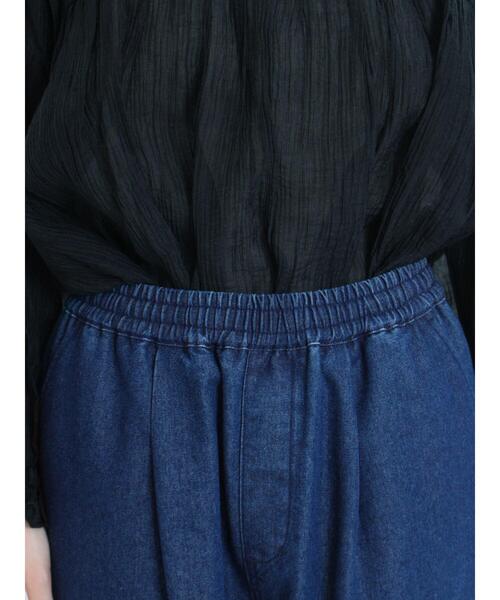 Samansa Mos2（サマンサ モスモス）の「デニムテーパードパンツ（デニムパンツ・レディース・ブルー・F）」の13枚目の写真