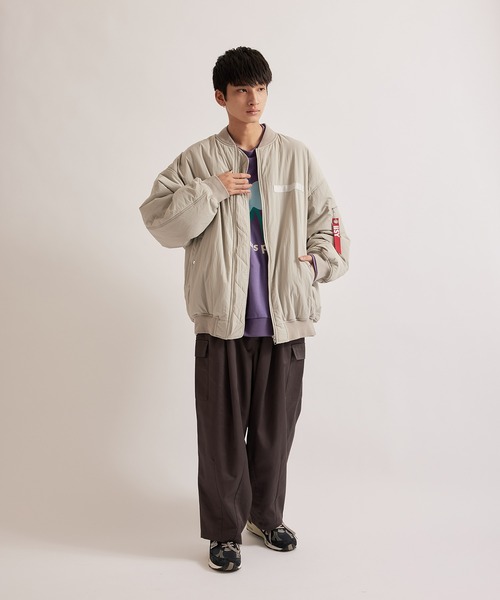 iisy（イージー）の「iisy / オーバーサイズバルーンワイドカーゴパンツ（カーゴパンツ・メンズ・ブラック/ライトグレー/ベージュ/チャコールグレー・L/M/S）」の20枚目の写真