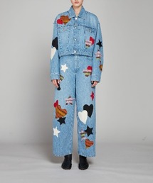 おすすめ★MARNI マルニ■HEART PATCH デニムフーディジャケット おすすめ☆MARNI マルニ□HEART PATCH デニムフーディジャケット