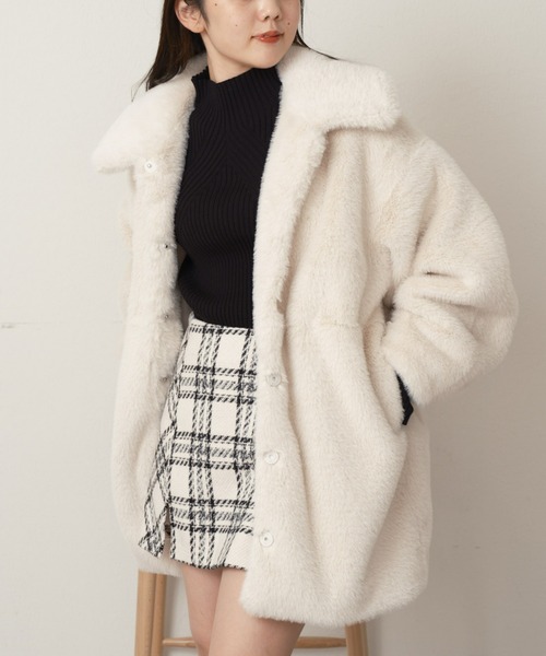 Chico（チコ）の「チェック切替スリットミニスカパン（スカート）」 - WEAR