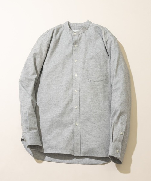 URBAN RESEARCH ROSSO MEN(アーバンリサーチロッソメン)の「『抗菌/防臭』『XXLサイズあり』ハイパフォーマンスフランネルバンドカラーシャツ(シャツ/ブラウス・メンズ・ブラック/ネイビー/ブラウン系その他/グレー/ボルドー/ブルー系その他/アイボリー/グレー系その他/カーキ・LARGE/MEDIUM/SMALL/XX-LARGE/X-LARGE)」の3枚目の写真