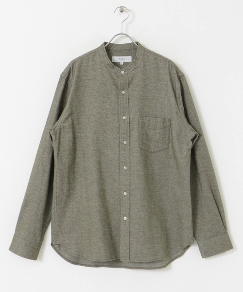 URBAN RESEARCH ROSSO MEN(アーバンリサーチロッソメン)の「『抗菌/防臭』『XXLサイズあり』ハイパフォーマンスフランネルバンドカラーシャツ(シャツ/ブラウス・メンズ・ブラック/ネイビー/ブラウン系その他/グレー/ボルドー/ブルー系その他/アイボリー/グレー系その他/カーキ・LARGE/MEDIUM/SMALL/XX-LARGE/X-LARGE)」の14枚目の写真