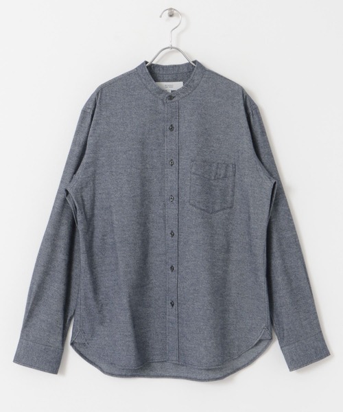 URBAN RESEARCH ROSSO MEN(アーバンリサーチロッソメン)の「『抗菌/防臭』『XXLサイズあり』ハイパフォーマンスフランネルバンドカラーシャツ(シャツ/ブラウス・メンズ・ブラック/ネイビー/ブラウン系その他/グレー/ボルドー/ブルー系その他/アイボリー/グレー系その他/カーキ・LARGE/MEDIUM/SMALL/XX-LARGE/X-LARGE)」の15枚目の写真