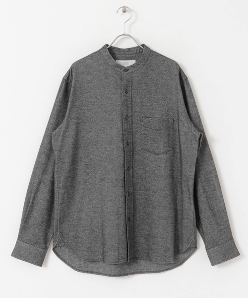 URBAN RESEARCH ROSSO MEN(アーバンリサーチロッソメン)の「『抗菌/防臭』『XXLサイズあり』ハイパフォーマンスフランネルバンドカラーシャツ(シャツ/ブラウス・メンズ・ブラック/ネイビー/ブラウン系その他/グレー/ボルドー/ブルー系その他/アイボリー/グレー系その他/カーキ・LARGE/MEDIUM/SMALL/XX-LARGE/X-LARGE)」の16枚目の写真