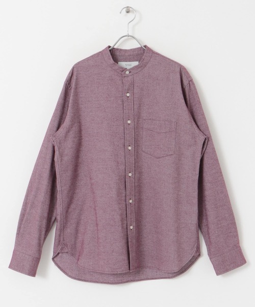 URBAN RESEARCH ROSSO MEN(アーバンリサーチロッソメン)の「『抗菌/防臭』『XXLサイズあり』ハイパフォーマンスフランネルバンドカラーシャツ(シャツ/ブラウス・メンズ・ブラック/ネイビー/ブラウン系その他/グレー/ボルドー/ブルー系その他/アイボリー/グレー系その他/カーキ・LARGE/MEDIUM/SMALL/XX-LARGE/X-LARGE)」の17枚目の写真